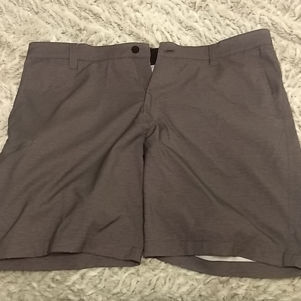 Grey golf shorts